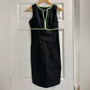 Express Dress with Green Trim